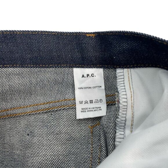 NWT A.P.C. Men's New Cure Jean Sz 25 Indigo Denim - Picture 12 of 15